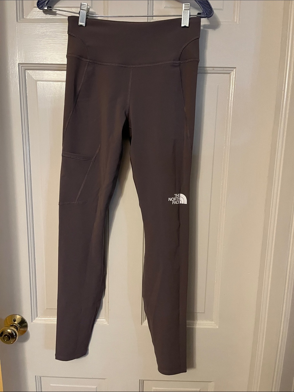 The North Face Women's Brown High-Rise Leggings with Side Pocket